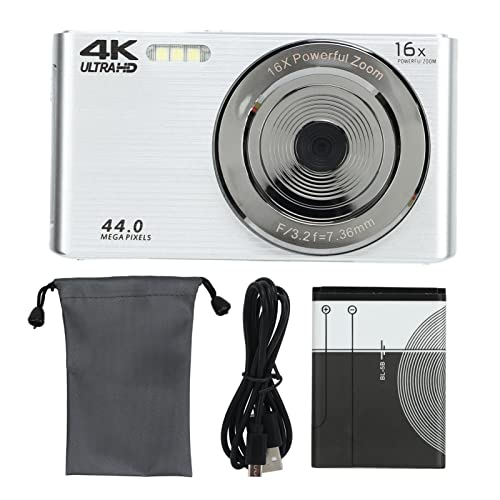 Travel Photography Camera - 16X Zoom, 4K 44MP
