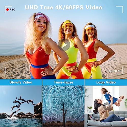 64MP 4K Video Camera with Dual Screens