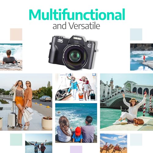 4K 48MP Auto Focus Digital Camera - Beginner's Bundle