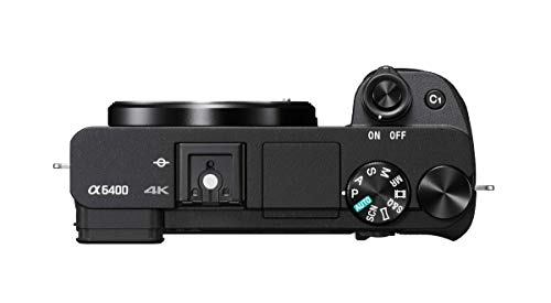 Sony Alpha 6400 | APS-C Mirrorless Camera (Ultra-Fast Autofocus, 24.2MP, 4K)