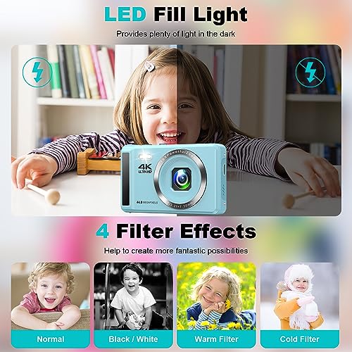 44MP Digital Camera with 4k Video & Autofocus