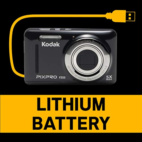 KODAK FZ53 Digital Camera - Black 16MP 5xZoom