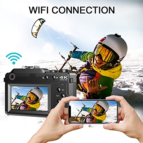 4K Digital Camera with Autofocus & Wide Angle