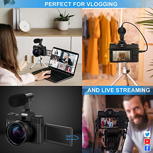 4K Vlogging Camera with Flip Screen & WiFi