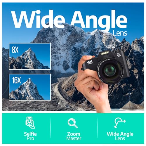 4K 48MP Auto Focus Digital Camera - Beginner's Bundle