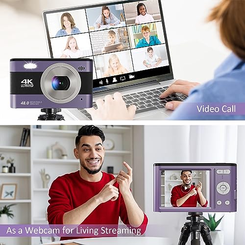 4K Compact Digital Camera | 48MP Photo/4K Video