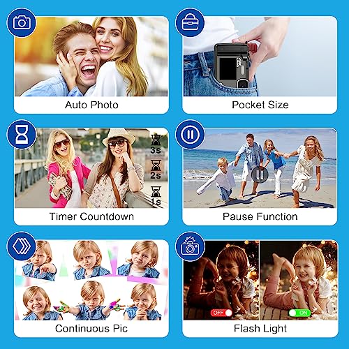 64MP 4K Video Camera with Dual Screens