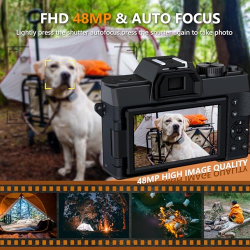 NBD 4K Digital Camera with Flip Screen