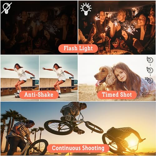 4K Vlogging Camera with 48MP Autofocus - Black