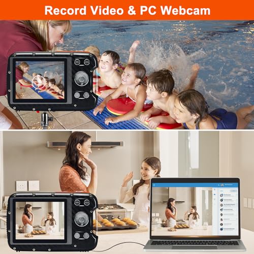 Waterproof Digital Camera with 32GB Micro Card (Orange)