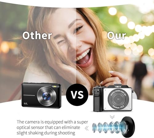 AILRINNI 4K Camera with 48MP, WiFi, 18X Zoom