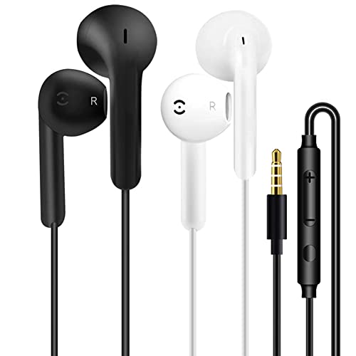 In-Ear Headphones 2 Pack with Mic and Remote Control