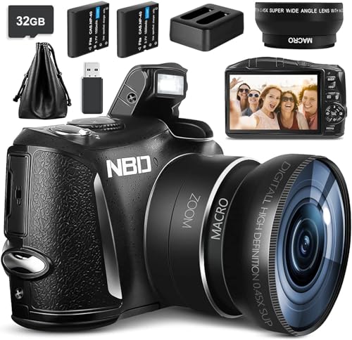 48MP Digital Camera with Wide Angle & Macro Lens
