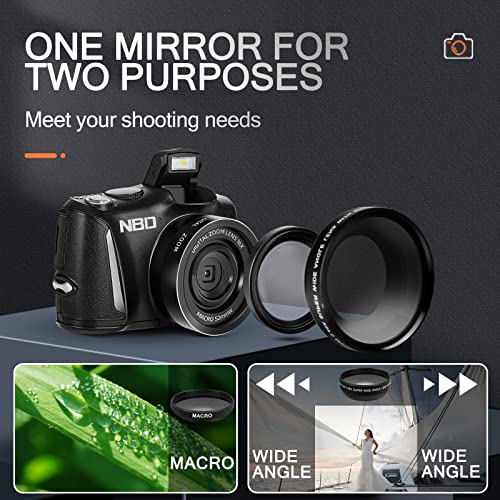 48MP Digital Camera with Wide Angle & Macro Lens