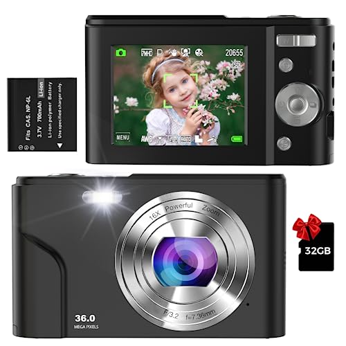 Compact 36MP HD Camera for Students and Beginners