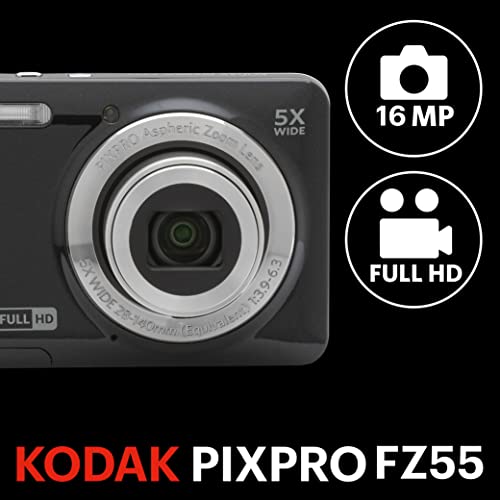 Kodak PIXPRO FZ55 16MP Compact Camera - Black