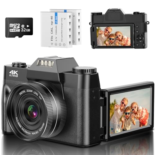 4K Autofocus Vlogging Camera 56MP UHD Compact