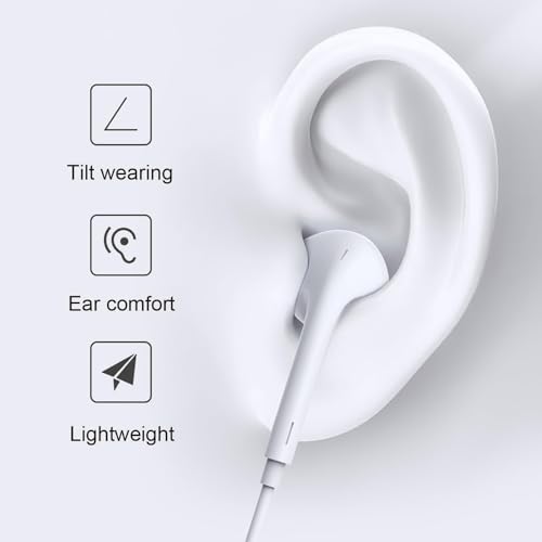 In-Ear Noise Isolating Earphones with Microphone - Multi-Device Compatible