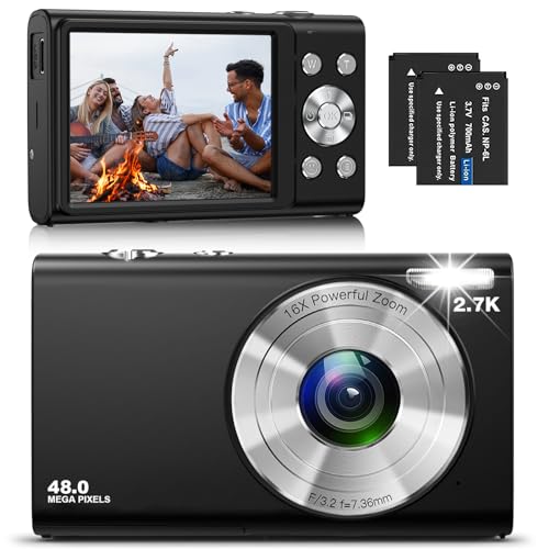 Autofocus Compact Camera HD 2.7K 48MP - 2.8" Screen