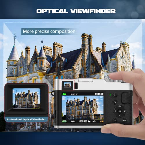 4K Autofocus Vlogging Camera with Rotating Dashboard