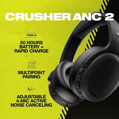 Skullcandy Crusher ANC Wireless Headphones - Black