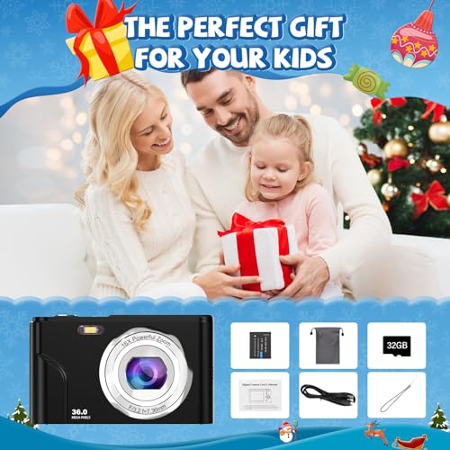 Compact 36MP HD Camera for Students and Beginners