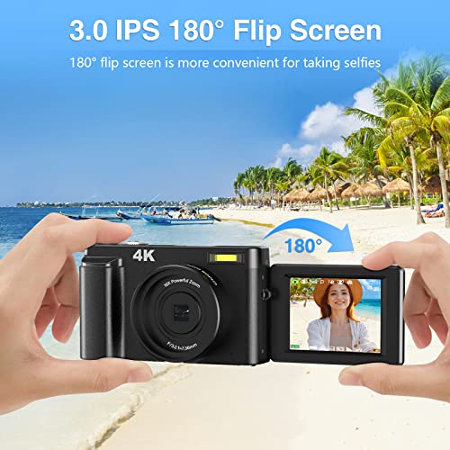 Jumobuis 4K 48MP Vlogging Camera with 16X Zoom