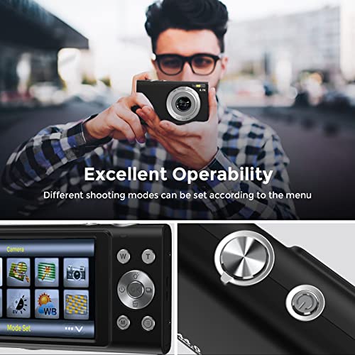 Autofocus Compact Camera HD 2.7K 48MP - 2.8" Screen
