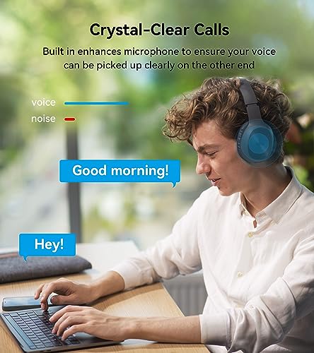 Edifier W600BT Over-Ear Headphones, Bluetooth 5.1, Crystal Clear