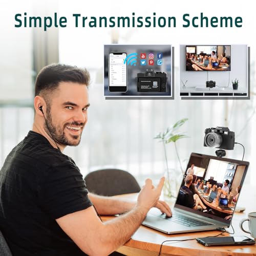 Monitech 4K 48MP Vlogging Camera with Flip Screen