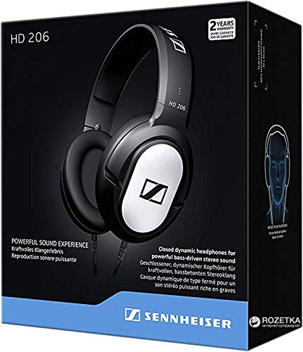 Black Sennheiser HD 206 Headphone