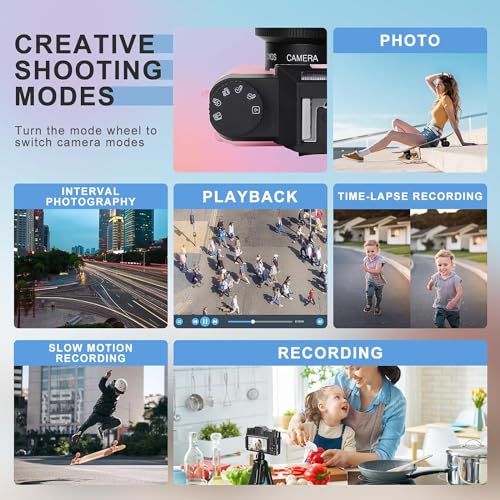 4K Autofocus Vlogging Camera 56MP UHD Compact