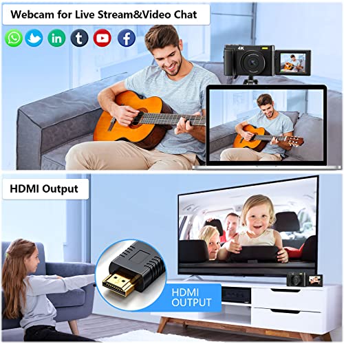Jumobuis 4K 48MP Vlogging Camera with 16X Zoom