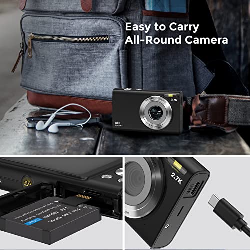 Autofocus Compact Camera HD 2.7K 48MP - 2.8" Screen