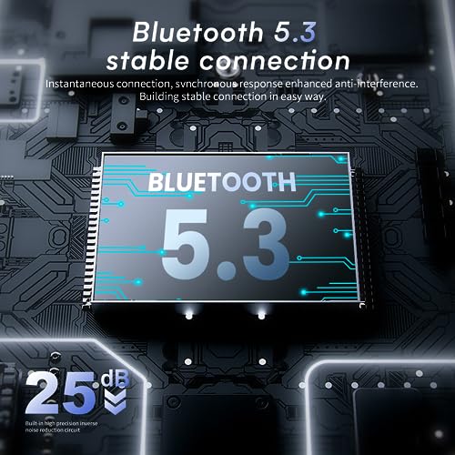 VOCLO Wireless Headphones Over Ear - 55 Hours Playtime