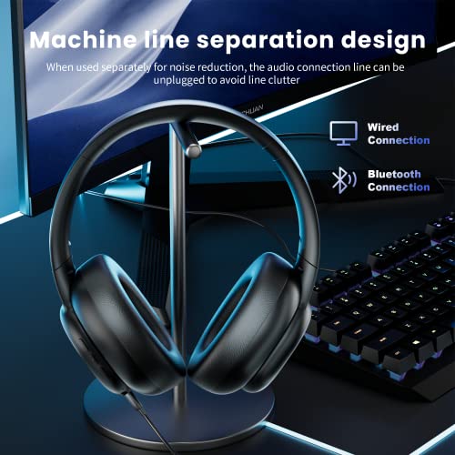 VOCLO A6 Wireless Headphones: 55 Hour Playtime, Noise Cancelling