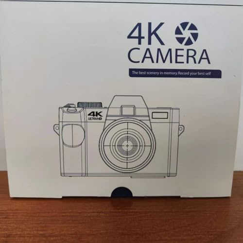 Monitech 4K 48MP Vlogging Camera with Flip Screen