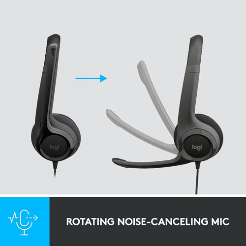Logitech H390 Wired Headset for PC and Laptop