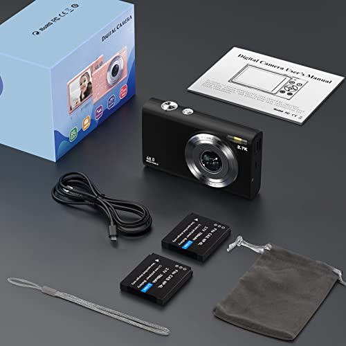 Autofocus Compact Camera HD 2.7K 48MP - 2.8" Screen