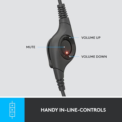 Logitech H390 Wired Headset for PC and Laptop