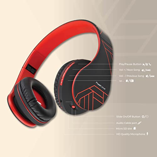 Foldable Wireless Headphones with Built-in Mic and FM