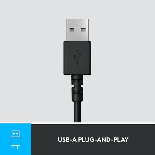 Logitech H390 Wired Headset for PC and Laptop