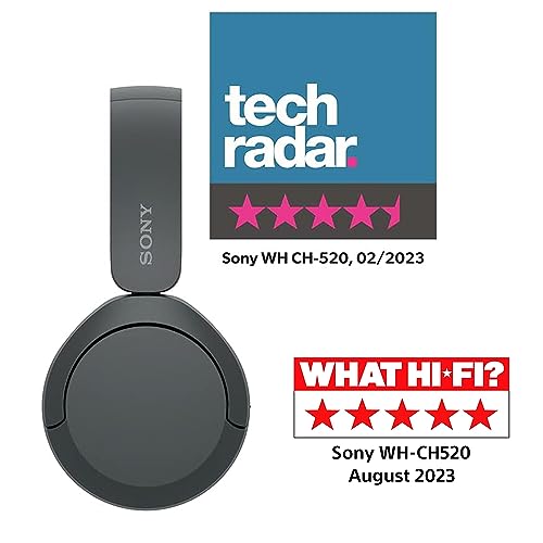 Sony WH-CH520 Wireless Bluetooth On-ear Headphones - Black