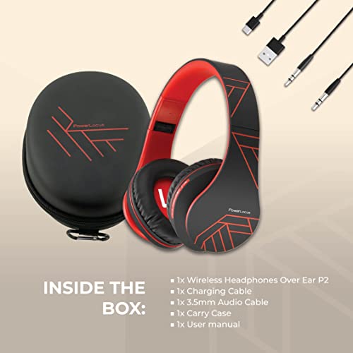 Foldable Wireless Headphones with Built-in Mic and FM