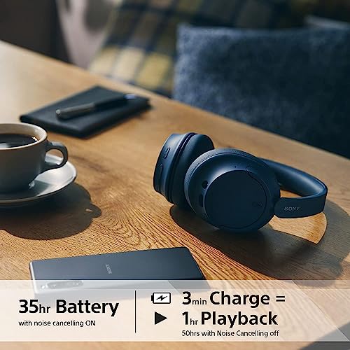 Sony Wireless Noise Cancelling Bluetooth Headphones - Blue