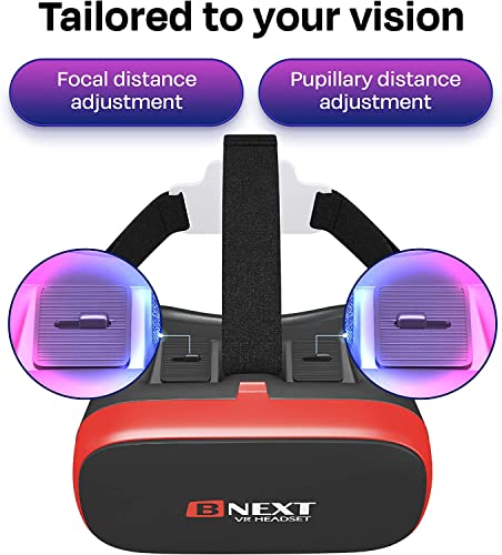 Universal VR Headset for iPhone/Android - Red