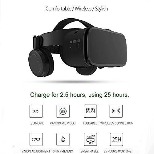 Wireless Bluetooth VR Glasses for Android & iOS