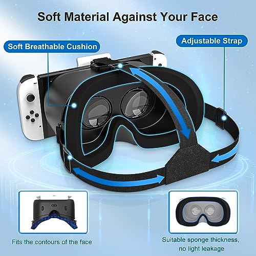 Enhanced VR Headset for Nintendo Switch & Switch OLED