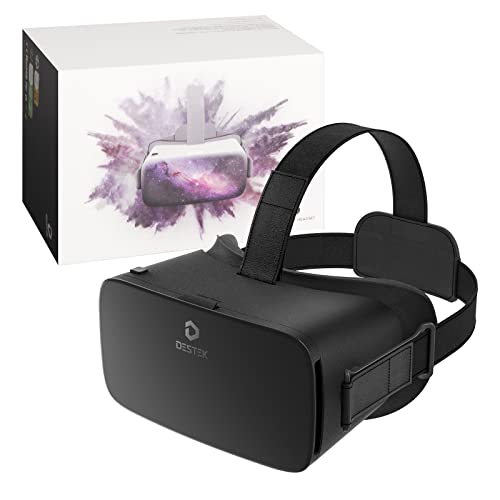 DESTEK V5 VR Headset, 110°FOV HD Anti-Blue Lenses