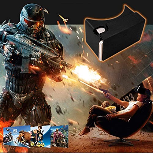 Google Cardboard: 3D Box VR Headset with Clear Lens